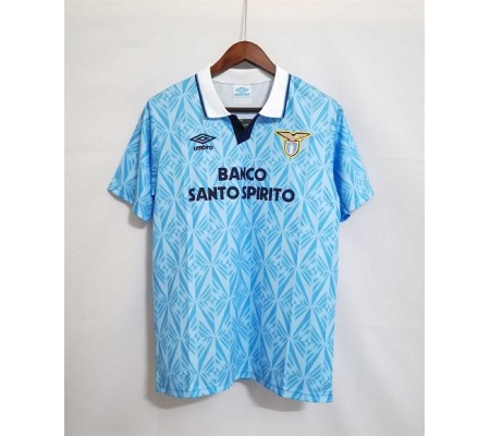 Lazio 91/92 Home Blue Soccer Jersey